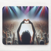 Konzertmauer mit Herz-förmigen Zeichen Mousepad (Vorne)