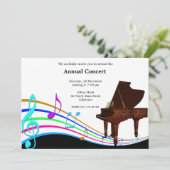 Konzertmusik Einladung (Stehend Vorderseite)