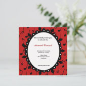 Konzertmusik Einladung (Stehend Vorderseite)