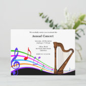 Konzertmusik Einladung (Stehend Vorderseite)