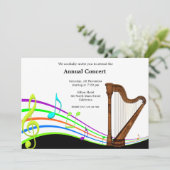 Konzertmusik Einladung (Stehend Vorderseite)