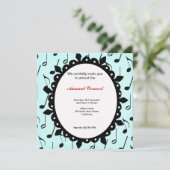 Konzertmusik Einladung (Stehend Vorderseite)