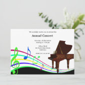 Konzertmusik Einladung (Stehend Vorderseite)