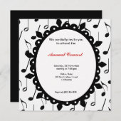 Konzertmusik Einladung (Vorne/Hinten)