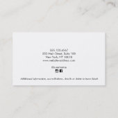 Konzertpianist Grand Piano Visitenkarte (Rückseite)