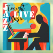 Konzertposter Pianist - Original Ölgemälde Fensteraufkleber (Blatt 3)