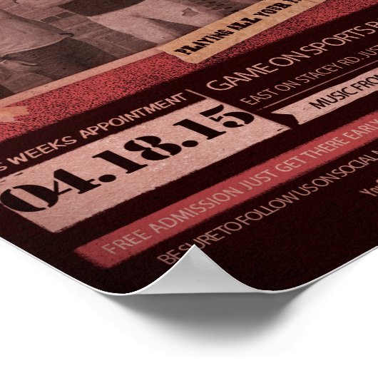 Konzertposter Poster (Ecke)