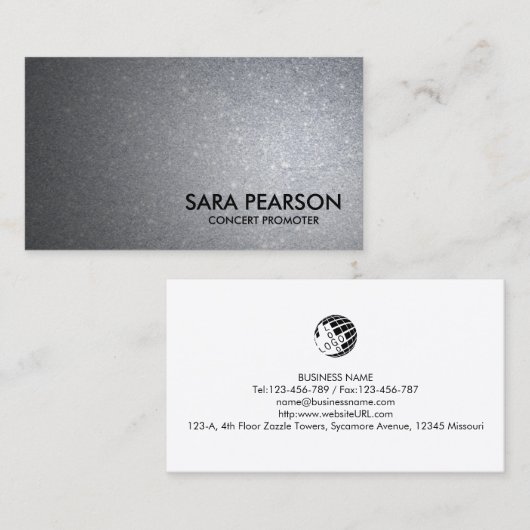 Konzertveranstaltung Visitenkarte (Vorne/Hinten)