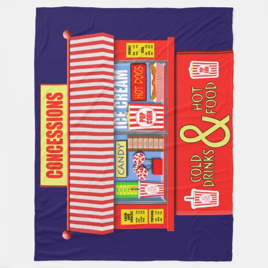 Konzessionen für das farbenfrohe Kino Fleecedecke (Vorderseite)