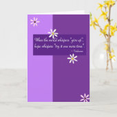 Konzessionsangebot - Grußkarte Karte (Gelbe Blume)