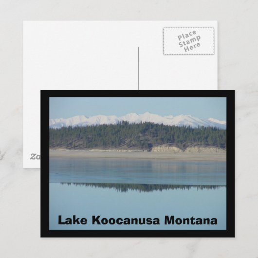 Koocanusa-See Postkarte (Vorne/Hinten)