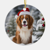 Kooikerhondje Dog Christmas Keepake Keramik Ornament (Vorne)
