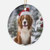 Kooikerhondje Dog Christmas Keepake Keramik Ornament (Links)
