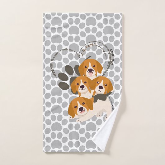 Kooikerhondje Dog Lovers Badhandtuch Set (Handtuch)