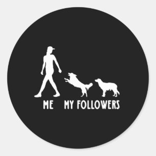 kooikerhondje My Followers Shirt kooikerhondje Dog Runder Aufkleber