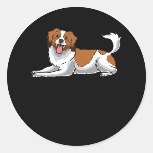 Kooikerhondje Runder Aufkleber (Vorderseite)