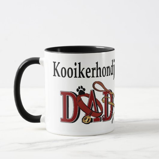 Kooikerhondje Vater Geschenke Tasse (Links)