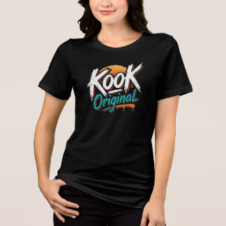Kook Original Retro Sonnenuntergang Surfen Tri-Blend Shirt