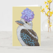 Kookaburakarte abzeichnen karte (Gelbe Blume)