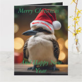 "Kookaburas' Weihnachtsjubiläum" Karte (Gelbe Blume)