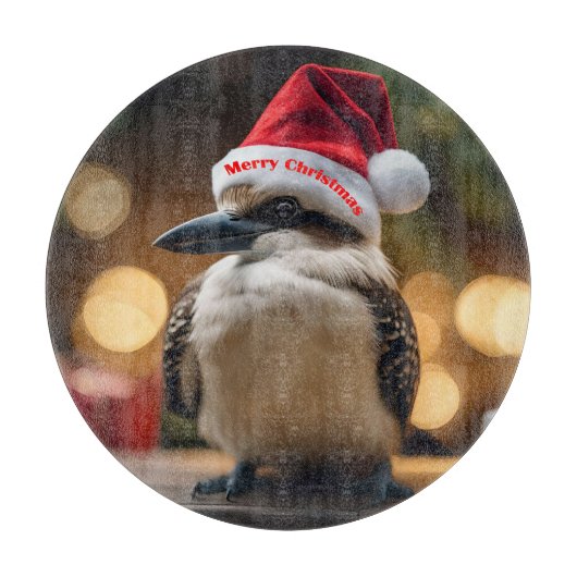 "Kookaburas' Weihnachtsjubiläum" Schneidebrett (Vorderseite)