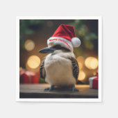 "Kookaburas' Weihnachtsjubiläum" Serviette (Vorderseite)