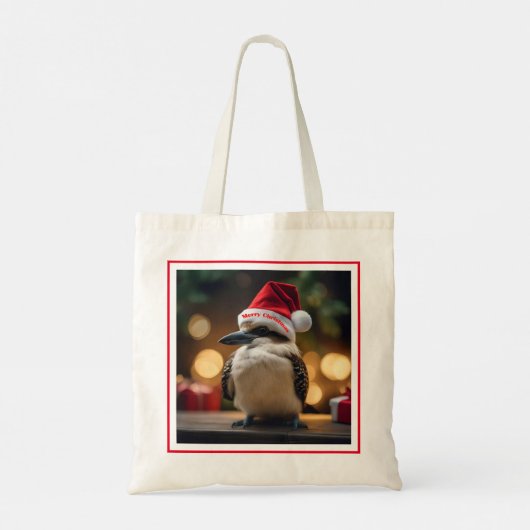 "Kookaburas' Weihnachtsjubiläum" Tragetasche (Rückseite)