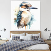 Kookaburra an einer Zweigstelle Leinwanddruck (Insitu (Schlafzimmer))
