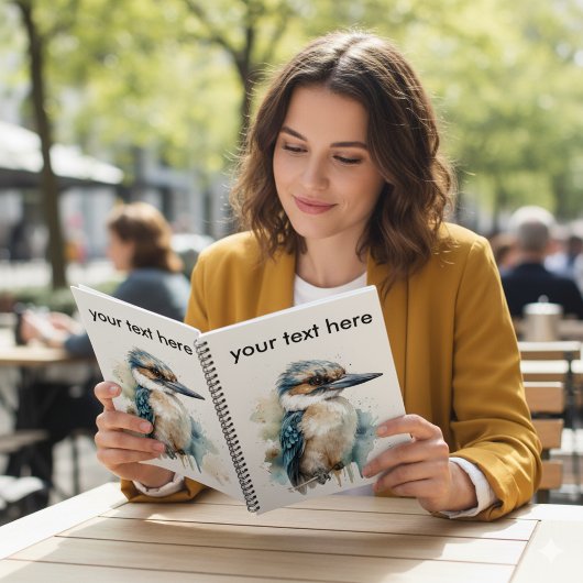 Kookaburra auf einer Zweigniederlassung, Brauch Notizblock