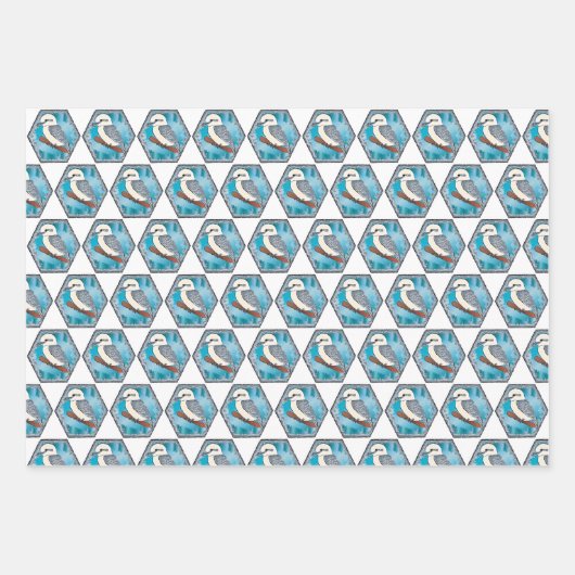 Kookaburra Bird Geschenkpapier Set (Vorderseite 3)