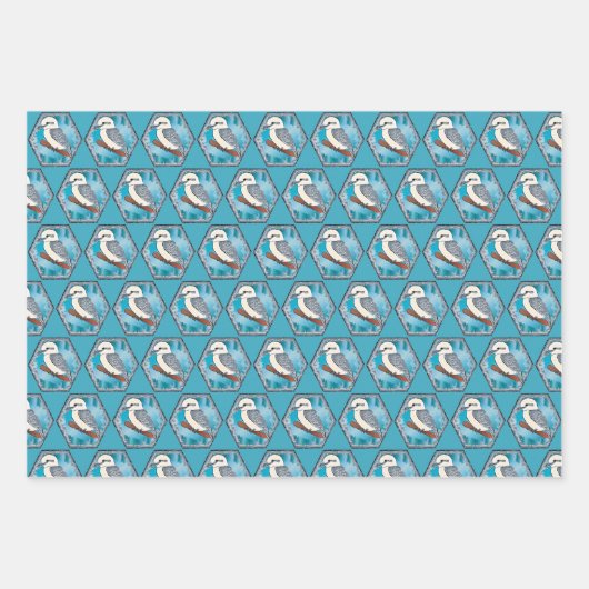 Kookaburra Bird Geschenkpapier Set (Vorderseite)