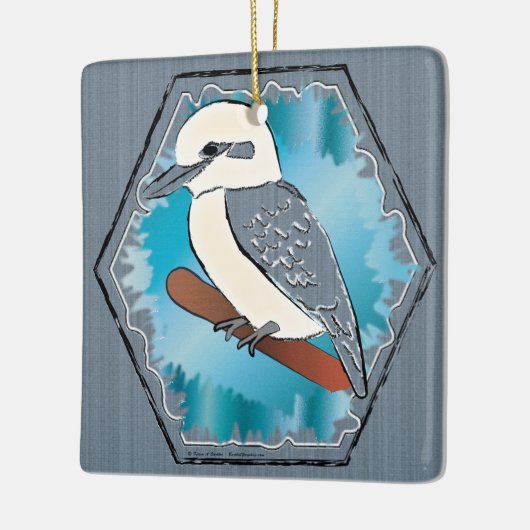 Kookaburra Bird Keramikornament (Links)
