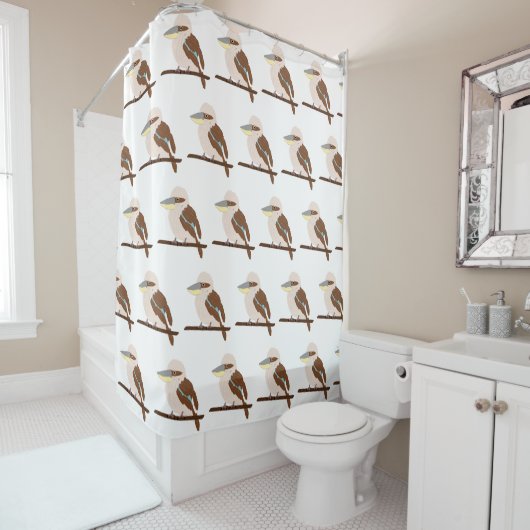 Kookaburra-Design Duschvorhang (Beispiel)
