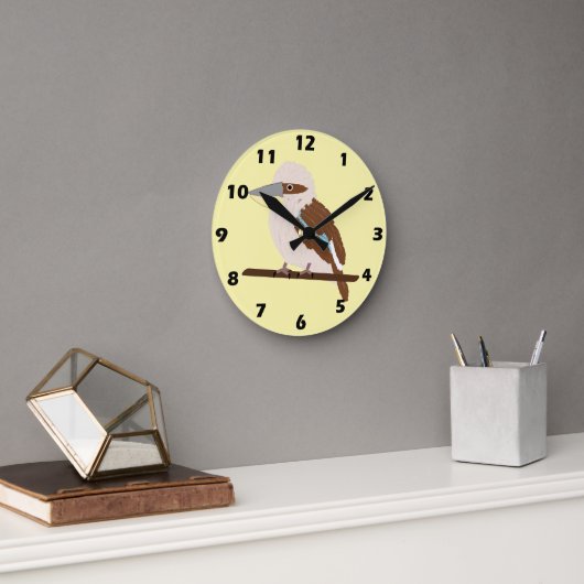 Kookaburra Design Runde Wanduhr (Büro)