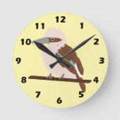 Kookaburra Design Runde Wanduhr (Vorderseite)