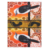 Kookaburra Dreaming Aborigine-Kunst Tischdecke (Vorderseite)