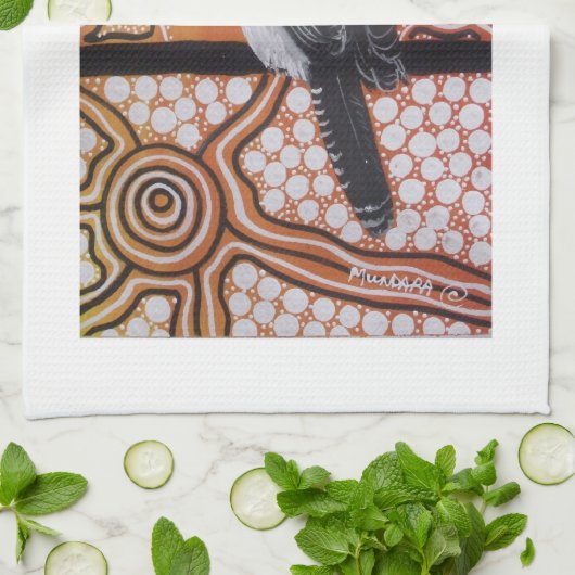 Kookaburra Dreaming MoJo Kitchen Town Handtuch (Gefaltet)