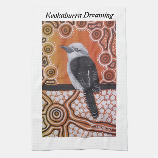Kookaburra Dreaming MoJo Kitchen Town Handtuch (Vertikal)