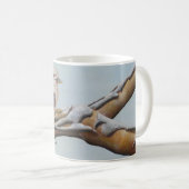 Kookaburra in australischer Handwerkskunst Kaffeetasse (VorderseiteRechts)
