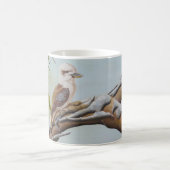 Kookaburra in australischer Handwerkskunst Kaffeetasse (Mittel)