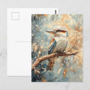 Kookaburra in einer Baumwasserfarbe Postkarte