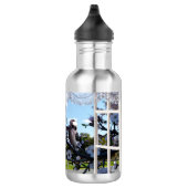 Kookaburra in meinem Fenster, Edelstahlflasche (Rechts)