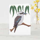 Kookaburra Karte (Gelbe Blume)