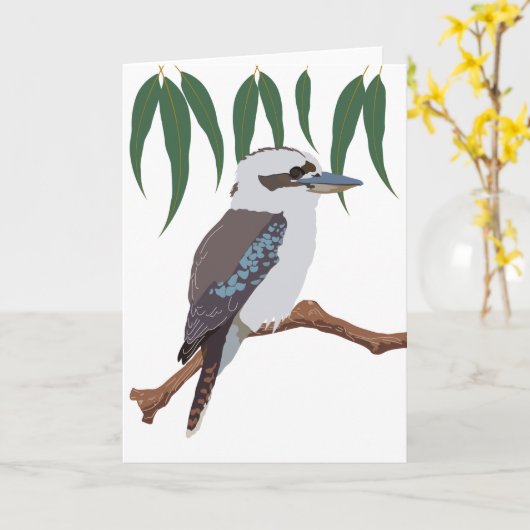 Kookaburra Karte (Gelbe Blume)