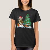 Kookaburra Lover Christmas Kookaburra Tragend Sant T-Shirt (Vorderseite)