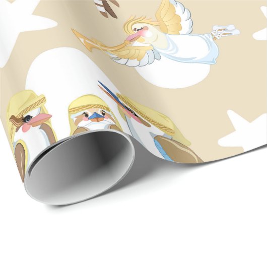 Kookaburra Nativity Geschenkpapier (Rolleneckpunkt)