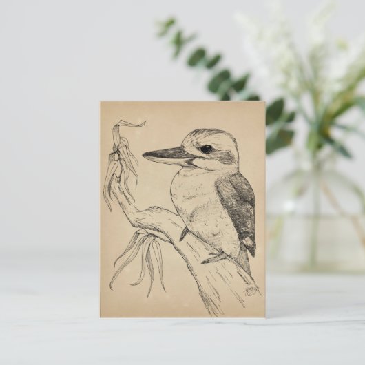 Kookaburra Postkarte (Stehend Vorderseite)