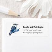 Kookaburra-Rückadressen-Etikett (Insitu)