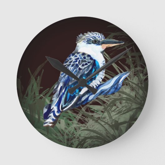 Kookaburra Runde Wanduhr (Vorderseite)