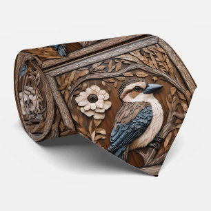 Kookaburra-Serenade: Ein Holzbild-Tribut, Krawatte